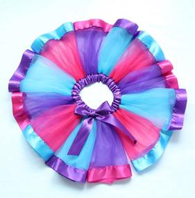 img 3 attached to 🌈 LYLKD Rainbow Layered Headband for Girls - Clothing, Skirts, and Skorts