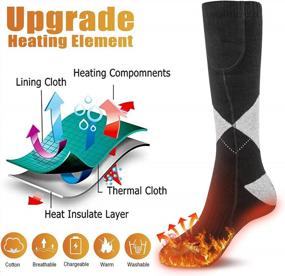 img 3 attached to Heat Up Your Winter Adventures With YOYI YOYI Heated Socks - 4000MAh Rechargeable Battery, Large Heating Area, Perfect For Hunting, Skiing & Outdoor Activities!