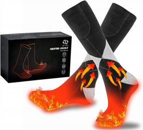 img 4 attached to Heat Up Your Winter Adventures With YOYI YOYI Heated Socks - 4000MAh Rechargeable Battery, Large Heating Area, Perfect For Hunting, Skiing & Outdoor Activities!