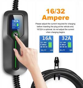 img 2 attached to BESENERGY 16/32 Amp Level 2 EV Charger With NEMA 14-50 Plug And IP66 Certification- Portable, Powerful And Compatible With All J1772 Electric Cars