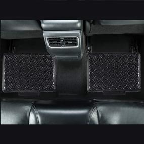 img 1 attached to Universal Fit All-Weather Aluminum Car Floor Mats Set of 4pc (Black) - Perfect for Sedans, SUVs, Trucks, and Vans