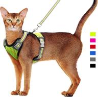 adjustable reflective cat vest harness with leash set - ideal for small to large cats logo