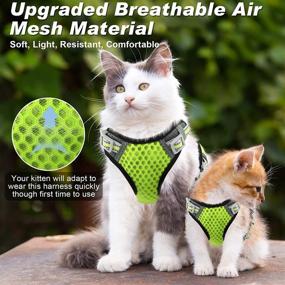 img 2 attached to Adjustable Reflective Cat Vest Harness with Leash Set - Ideal for Small to Large Cats