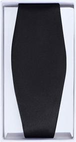 img 2 attached to Premium Self-Tie Satin Bow in Black - Top Men's Accessories for Ties, Cummerbunds & Pocket Squares