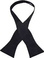 premium self-tie satin bow in black - top men's accessories for ties, cummerbunds & pocket squares logo