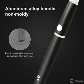 img 1 attached to 🖤 Black Toothbrush with Replaceable Battery - V1