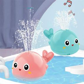img 3 attached to 🐳 VNICE Baby Bath Toy: Whimsical Whale with Flashing Lights, Induction Soft Light, and Fountain Shower Fun - Ideal Gifts for Toddler Boys and Girls (Pink)