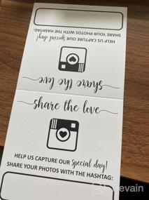 img 5 attached to 321Done Wedding Hashtag Signs 5 "X 5" Сложенные (набор из 24) карточки для палаток для стола Карточка для салфеток - квадратная надпись на большом фото Oh Snap Photo Share Love - Made In USA - White