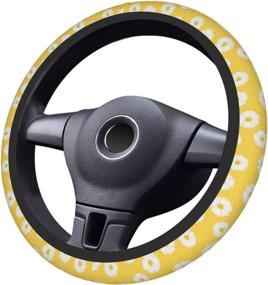 img 4 attached to BLUBLU Car Steering Wheel Cover Neoprene Anti Slip Interior Accessories best on Steering Wheels & Accessories