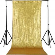 trlyc gold sequin backdrop background 4x7ft sparkle gold photography backdrop photo background for wedding party baby shower christmas logo