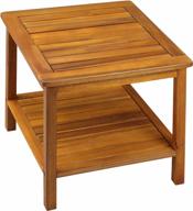 деревянный столик cucunu для улицы с дополнительным местом для хранения: идеально подходит для сада, веранды или гостиной логотип
