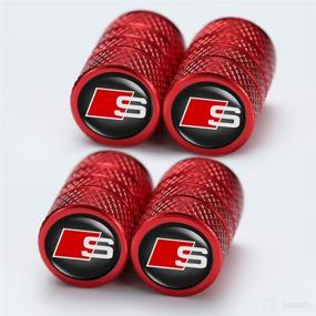 img 3 attached to Alloy Metal Car Tire Air Caps With Audi S Logo