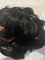 картинка 1 прикреплена к отзыву Women'S Synthetic Hair Scrunchie Extension For Updos - Curly Wavy Messy Bun Chignon In Dark Brown By MORICA от Matthew Nunez