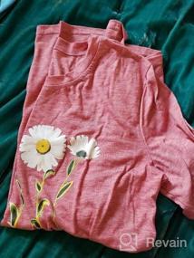 img 5 attached to Women'S Daisy Graphic T-Shirt: Cute Wild Flower Print For Summer Casual Style!