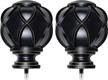 kamanina netted texture replacement finials for 1 or 7/8 inch curtain rods, m6 screw rod finials, black, 2pcs logo