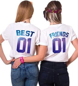 img 4 attached to Soulmate Matching T-Shirts for Birthday Girls' Clothing - Tops, Tees & Blouses