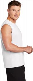 img 2 attached to DRIEQUIP Men'S Moisture-Wicking Sleeveless Muscle T-Shirts In Sizes XS To 4XL