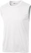 driequip men's moisture-wicking sleeveless muscle t-shirts in sizes xs to 4xl logo