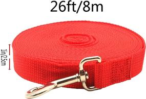 img 3 attached to 🐴 Flat Nylon Lunge Line for Horse & Dog Training - 1 inch x 50 ft. - Swivel Bolt Snap - Multi-Purpose Equipment for Leash Training, Play, Safety, Camping, Backyard