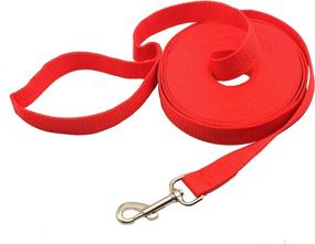 img 2 attached to 🐴 Flat Nylon Lunge Line for Horse & Dog Training - 1 inch x 50 ft. - Swivel Bolt Snap - Multi-Purpose Equipment for Leash Training, Play, Safety, Camping, Backyard