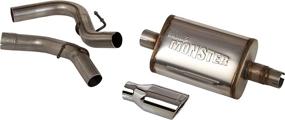 img 1 attached to 🚗 Banks Engineering 51312: Stainless Steel Jeep Wrangler Cat Back Exhaust System with Muffer in Silver