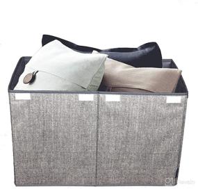 img 2 attached to 📦 Heather Gray Chest and Storage Box: The Ultimate Organizer for Girls or Boys, Perfect for House Organization, Room Storage, and Living Room Storage