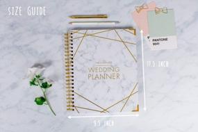 img 2 attached to The Ultimate Wedding Planner: Undated Diary & Organizer With Hard Cover, Online Support, And Handy Pockets!
