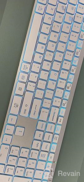 img 1 attached to Earto K637 Wireless Keyboard And Mouse Set With 7 Color Backlit And Rechargeable Battery - Perfect For Windows/Mac OS/Laptops/PCs review by Matthew Marquez