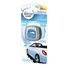 img 1 attached to 🚗✨ Febreze Linen & Sky Car Air Freshener (Pack of 8, 0.06 oz)