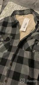 img 5 attached to Женская фланелевая рубашка-рубашка на флисовой подкладке ThCreasa от ThCreasa: теплая клетчатая рубашка на пуговицах (полностью флис из шерпа)