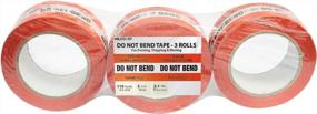 img 4 attached to Milcoast Fragile Packing Tape - Handle With Care Warning For Shipping And Moving - 2 Inches Wide, 2.1 MIL Thickness (Pack Of 3 Rolls, 110 Yards Per Roll)