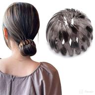 💇 stylish and versatile: expandable ponytail geometric hairstyle headbands логотип