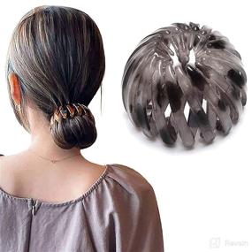 img 4 attached to 💇 Stylish and Versatile: Expandable Ponytail Geometric Hairstyle Headbands