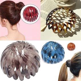 img 3 attached to 💇 Stylish and Versatile: Expandable Ponytail Geometric Hairstyle Headbands