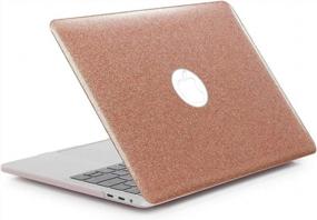 img 1 attached to Se7Enline Compatible With MacBook Pro 13 Inch Case A1706/A1989/A2159 Glitter Bling Cover For Mac Pro 13 Touch Bar 2016-2019&Sleeve&Keyboard Cover&Screen Protector&Dust Plug, Shining Rose Gold
