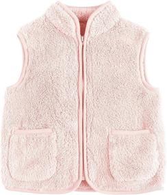 img 4 attached to Runcati Sherpa Sleeveless Outwear Toddler Apparel & Accessories Baby Boys ~ Clothing