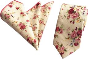 img 2 attached to Cotton Printed Floral Necktie Pocket