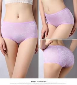 img 3 attached to YOYI FASHION Menstrual Jacquard Panties Women's Clothing at Lingerie, Sleep & Lounge