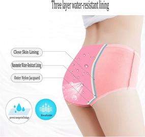 img 2 attached to YOYI FASHION Menstrual Jacquard Panties Women's Clothing at Lingerie, Sleep & Lounge