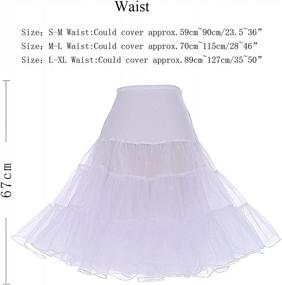 img 1 attached to Retro Chic: MisShow Women'S 50S Rockabilly Tutu Skirt For A Timeless Look