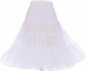 img 3 attached to Retro Chic: MisShow Women'S 50S Rockabilly Tutu Skirt For A Timeless Look