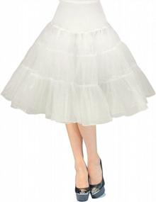 img 4 attached to Retro Chic: MisShow Women'S 50S Rockabilly Tutu Skirt For A Timeless Look