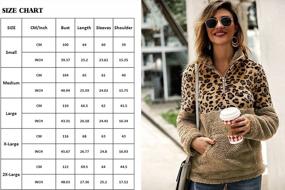 img 1 attached to Warm & Trendy: Angashion Women'S Leopard Print Half-Zip Sweater For A Cozy Winter