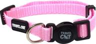 🐱 travel cat: breakaway cat collar - ensuring safety and style with quick release buckle - available in 4 colors - adjustable 8-13 inches - durable nylon - machine washable logo