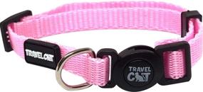 img 4 attached to 🐱 Travel Cat: Breakaway Cat Collar - Ensuring Safety and Style with Quick Release Buckle - Available in 4 Colors - Adjustable 8-13 inches - Durable Nylon - Machine Washable