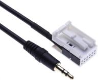 🔌 keple 3.5mm aux-in adapter cable for mercedes a class, b class, c class, clk, and gl - 5ft audio music connector cable logo