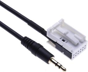 img 4 attached to 🔌 Keple 3.5mm Aux-in Adapter Cable for Mercedes A Class, B Class, C Class, CLK, and GL - 5ft Audio Music Connector Cable