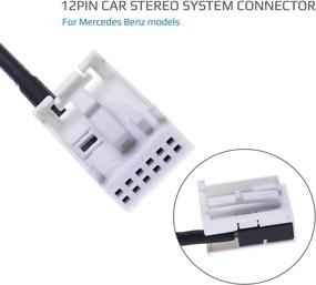 img 3 attached to 🔌 Keple 3.5mm Aux-in Adapter Cable for Mercedes A Class, B Class, C Class, CLK, and GL - 5ft Audio Music Connector Cable