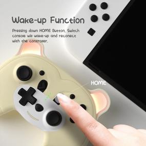 img 3 attached to Mytrix Wireless Pro Controller For Switch/Switch Lite - Macro, Wake-Up, Headphone Jack, Turbo, Motion & Vibration - Perfect Gift For Gamer Girls & Boys