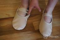 img 1 attached to Ambershine Leather Ballet Toddlers Slippers Girls' Shoes and Athletic review by Wendy Dorea